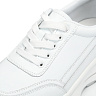Белые кроссовки из кожи