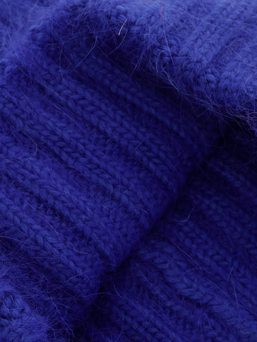 Шапка-бини женская синяя Respect