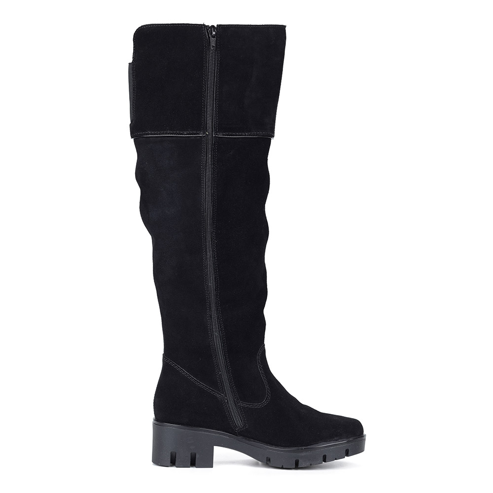 Черные сапоги на шерсти Rieker