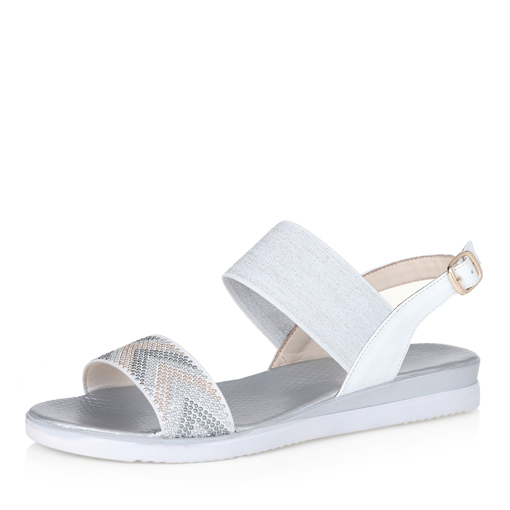 Белые кожаные сандалии Respect