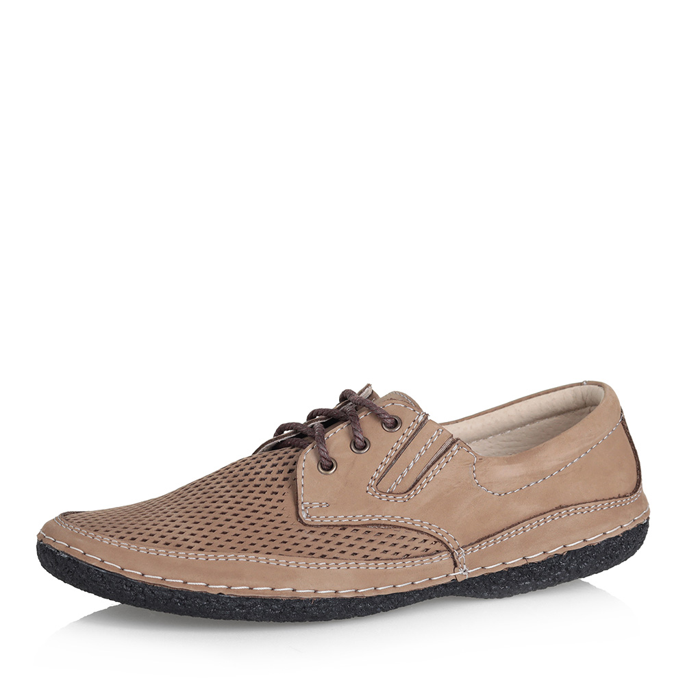 Бежевые полуботинки из нубука Respect