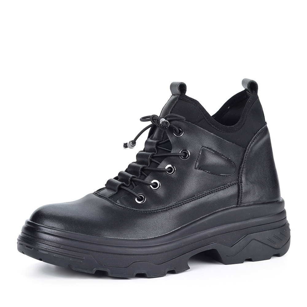 Черные комбинированные ботинки Respect