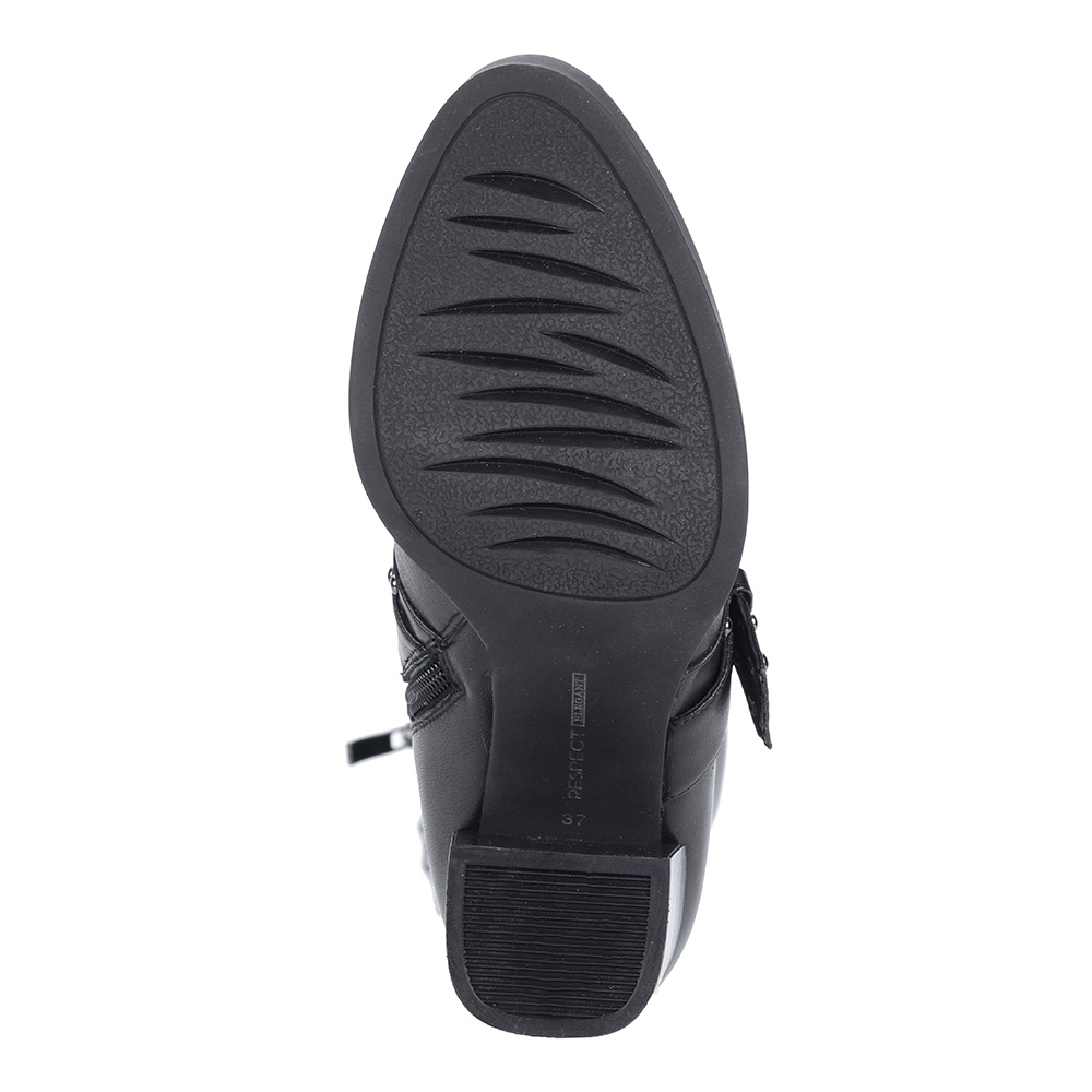 Черные сапоги из кожи Respect