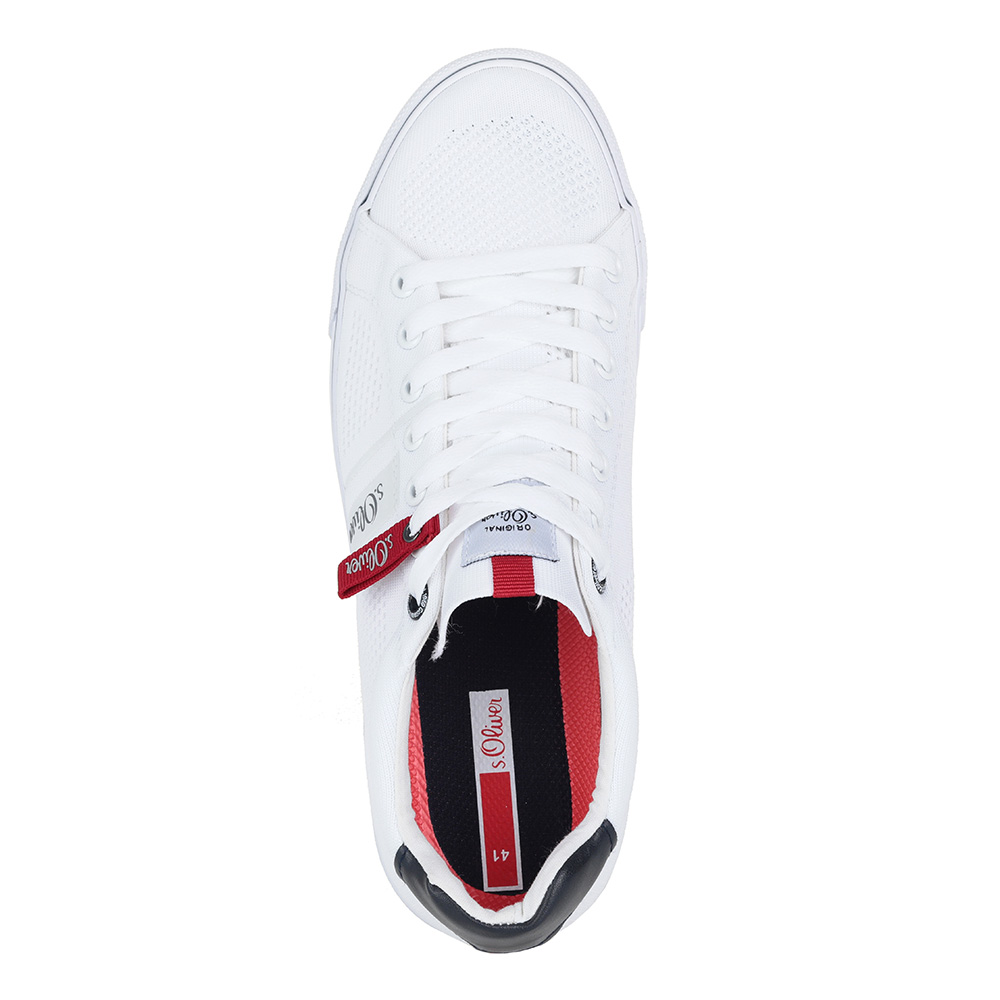 Белые кеды из текстиля S.Oliver