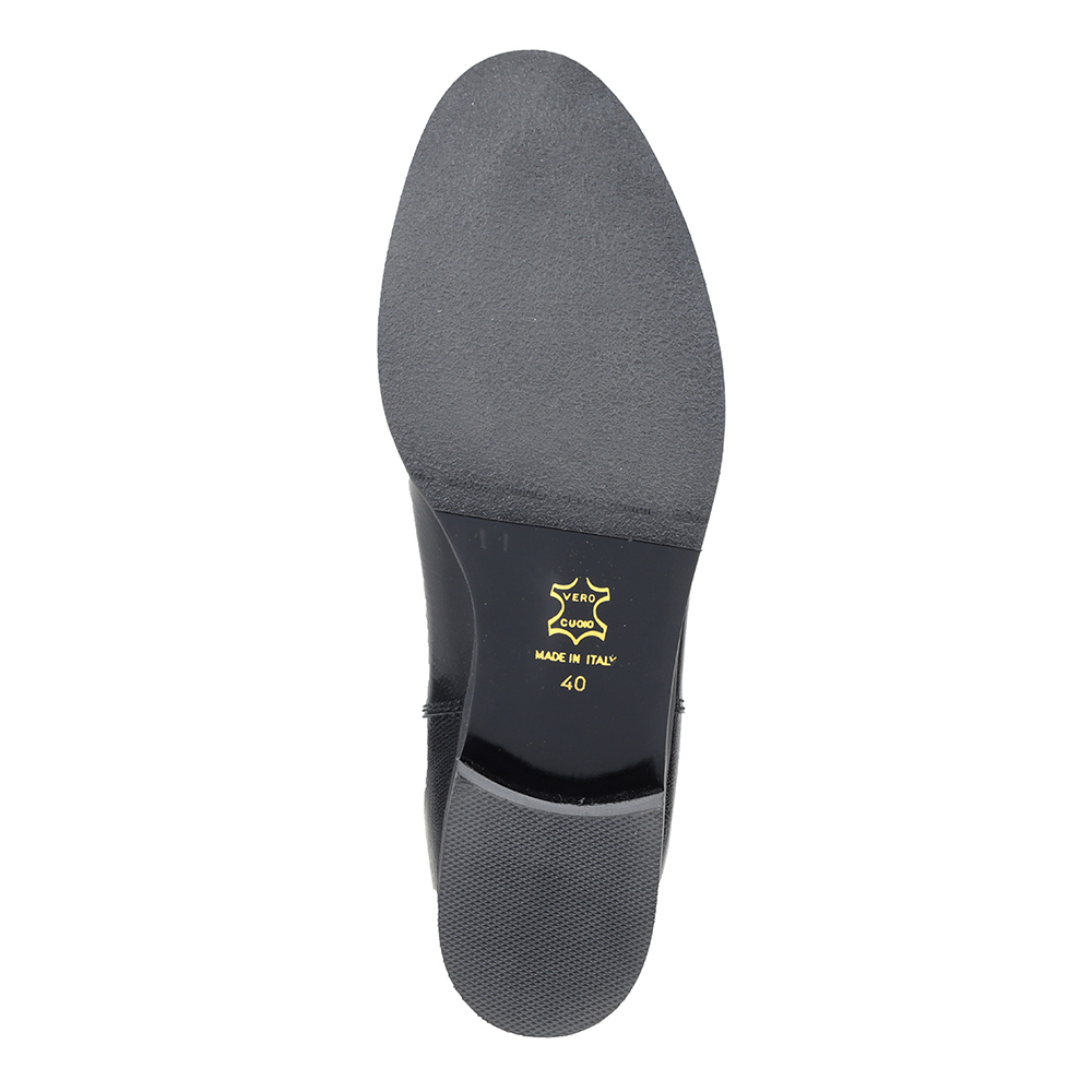 Черные сапоги из гладкой кожи Renzoni