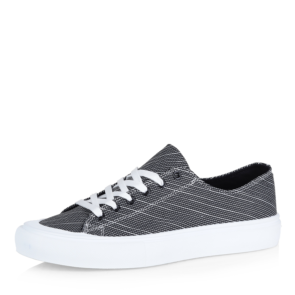 Черные текстильные кеды Respect