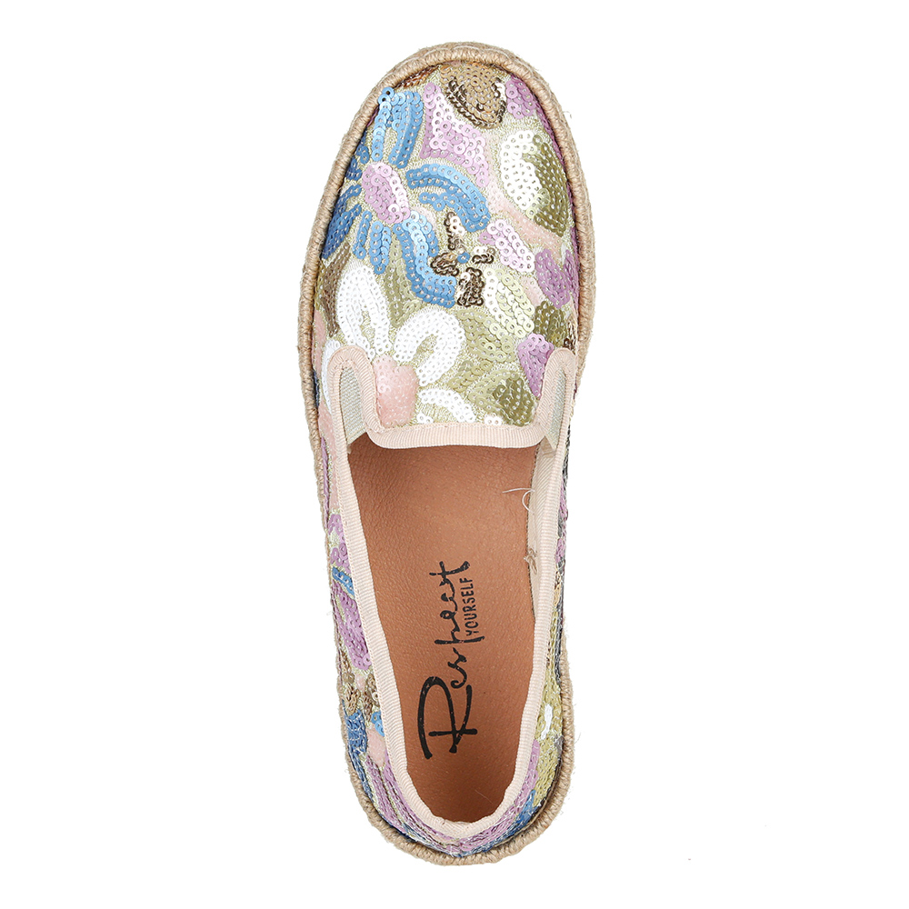 Разноцветные эспадрильи с пайетками Respect