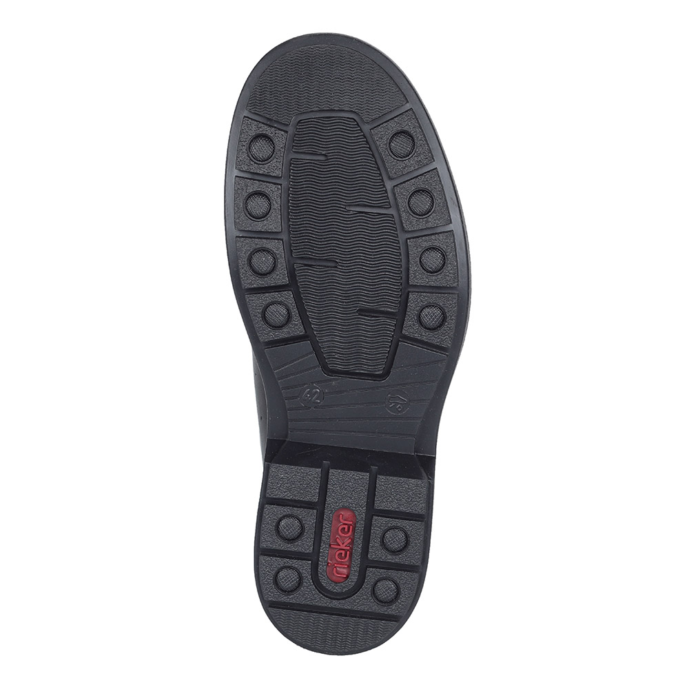 Черные полуботинки на утолщенной подошве Rieker