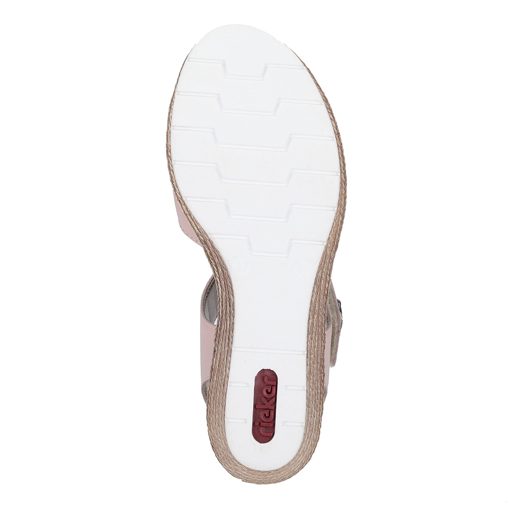 Розовые босоножки Rieker