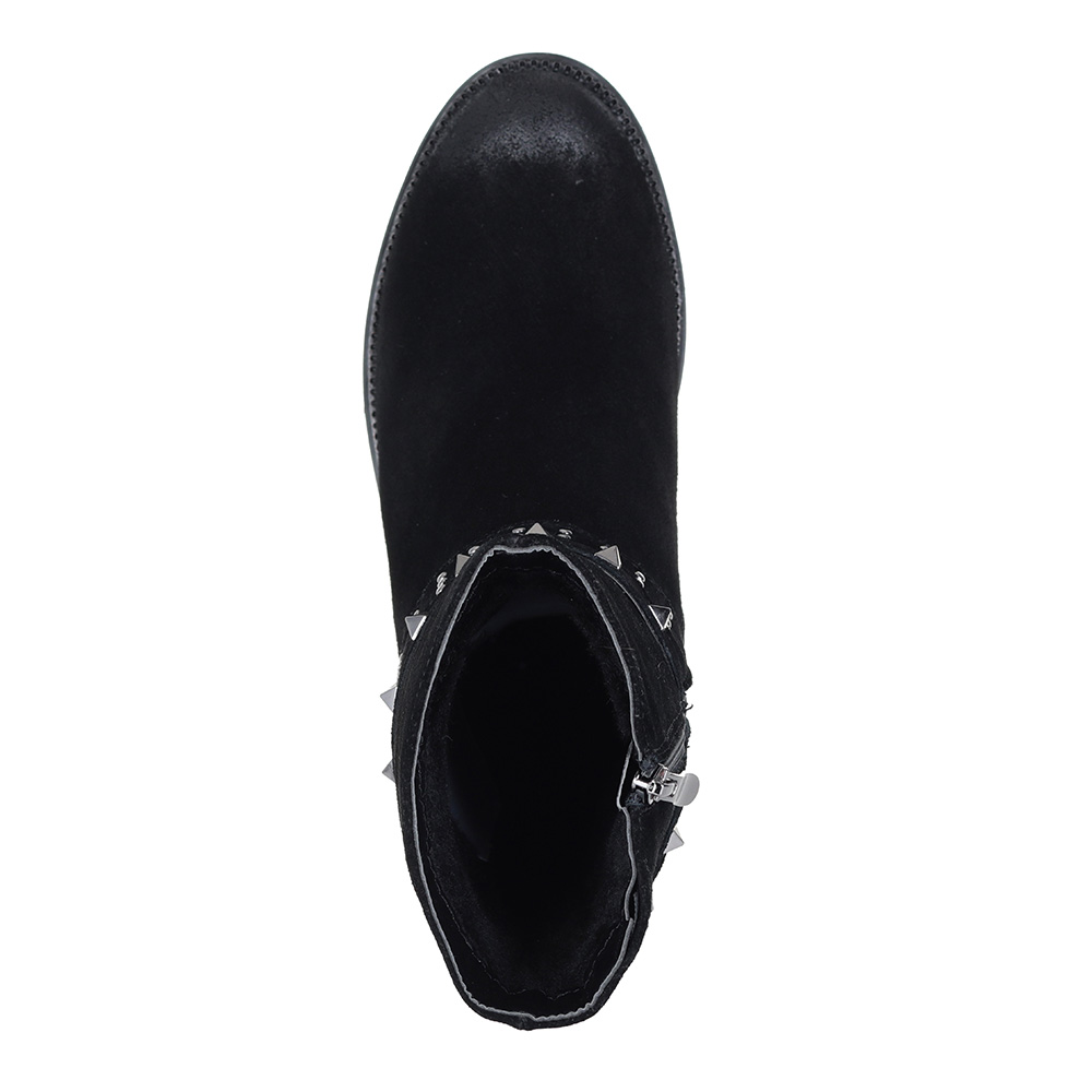 Черные ботинки с декоративным ремешком Respect