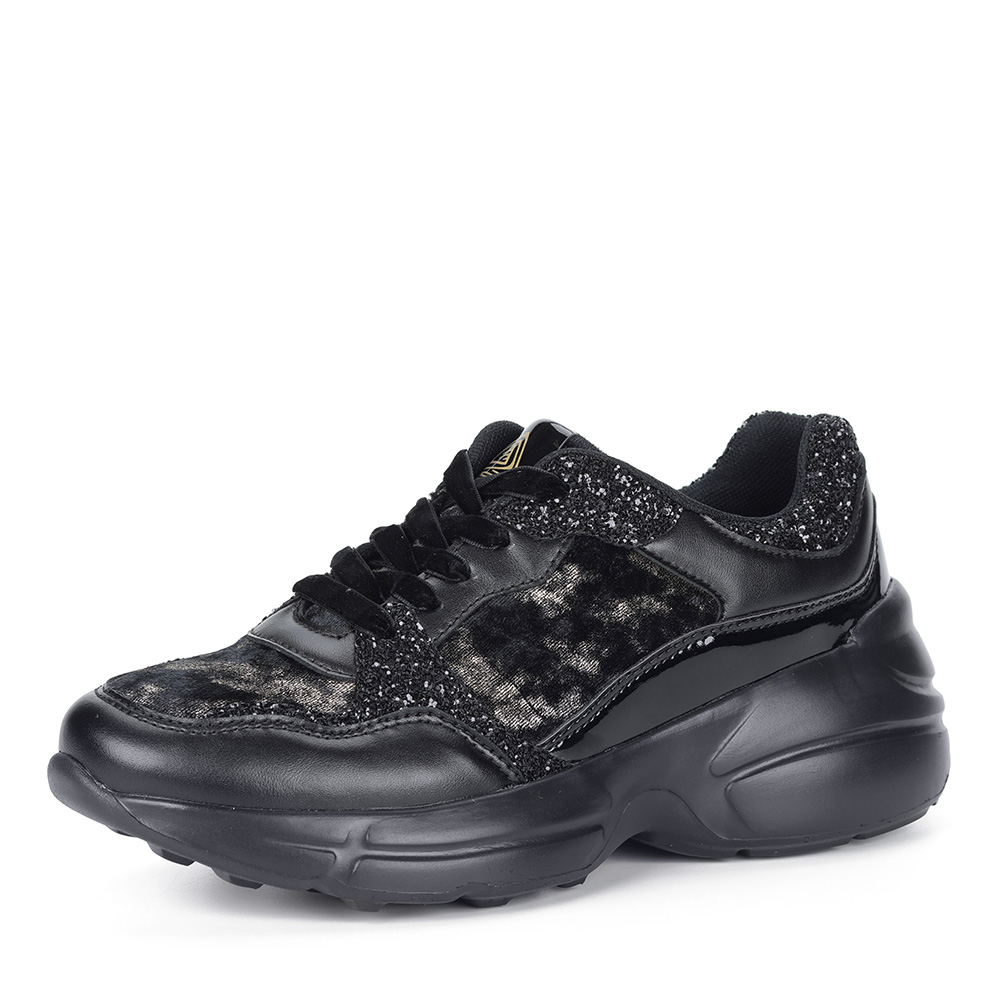 Черные кроссовки из текстиля Respect