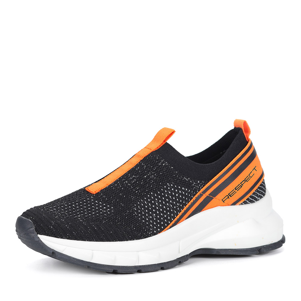 Черные кроссовки из текстиля Respect