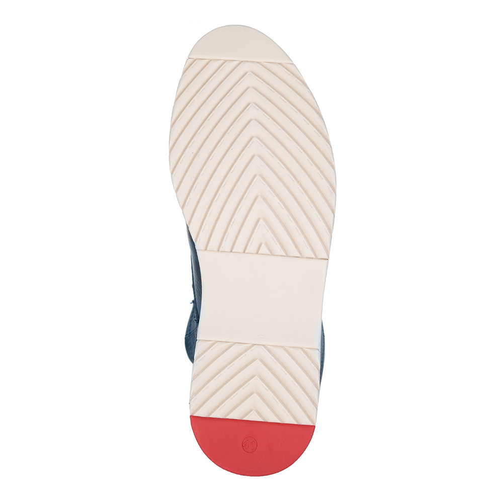 Синие ботинки на контрастной подошве Respect