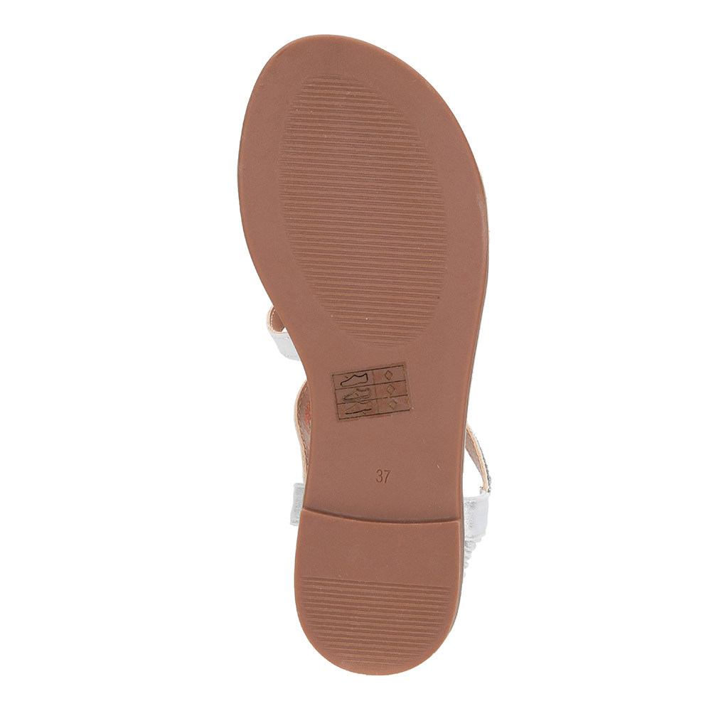 Белые сандалии с ремешками Respect