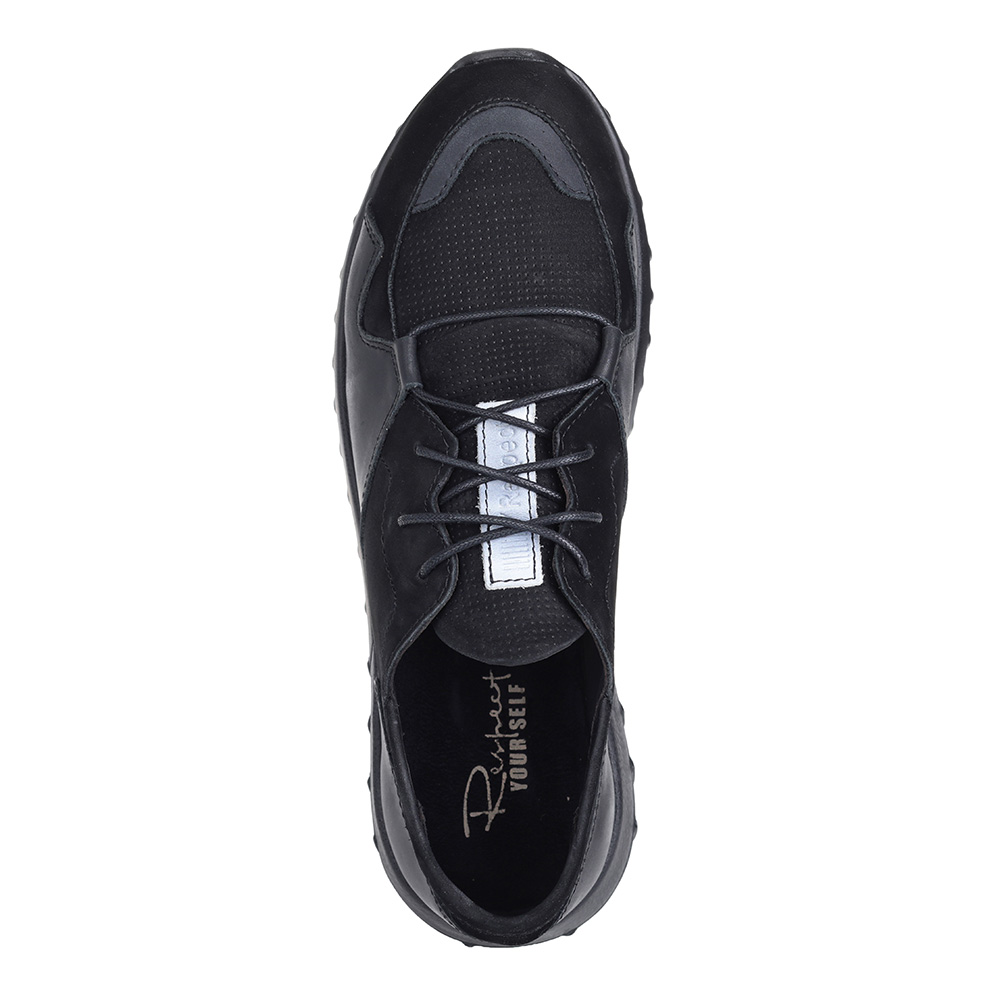 Черные кроссовки из нубука Respect