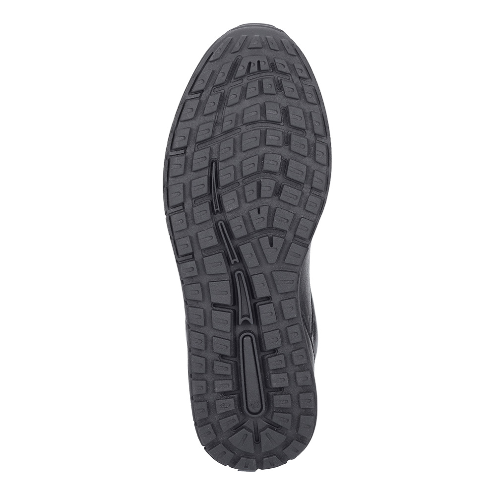 Черные кроссовки из кожи Respect