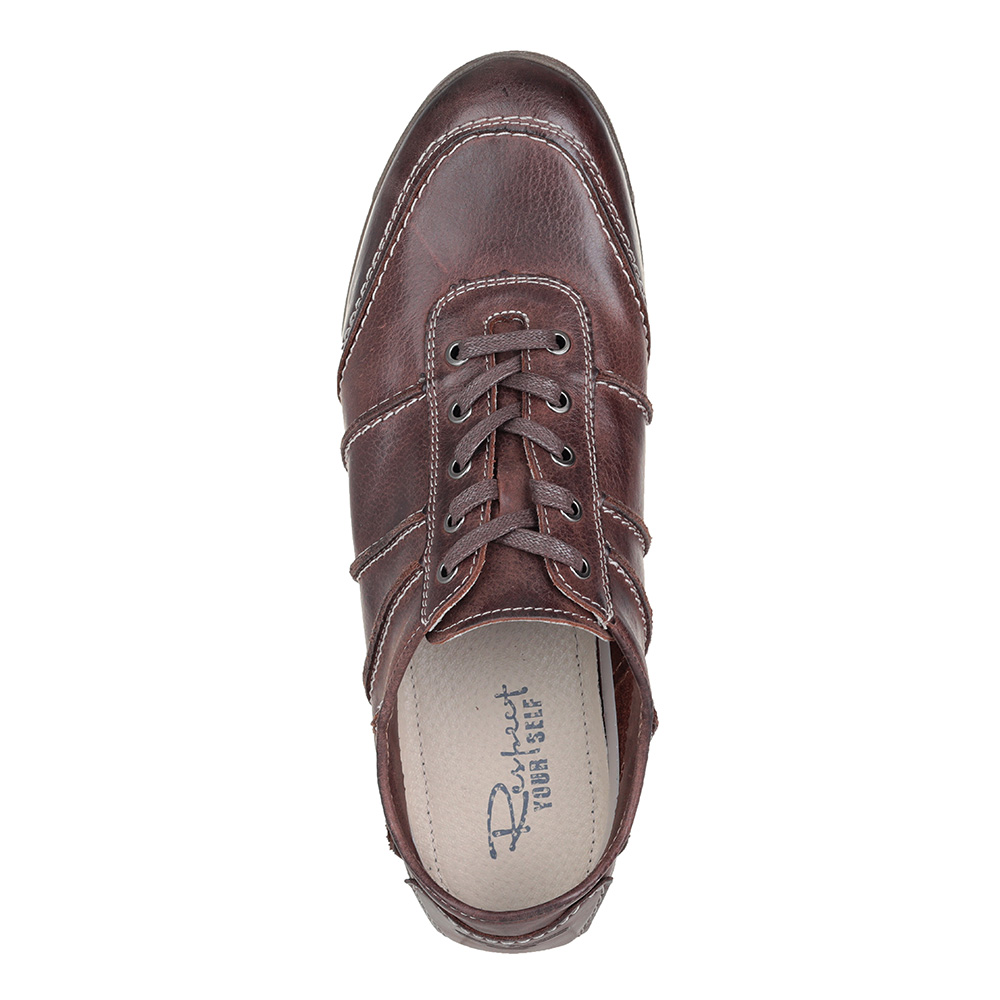 Коричневые кожаные кроссовки Respect