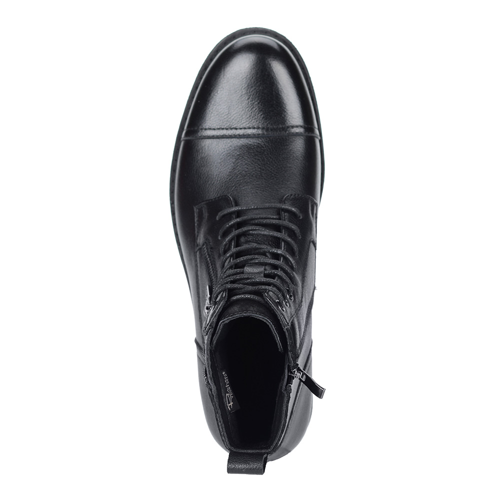 Высокие ботинки из кожи в черном цвете Respect