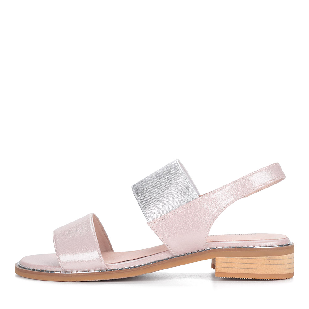 Розовые сандалии с металлическим блеском Respect