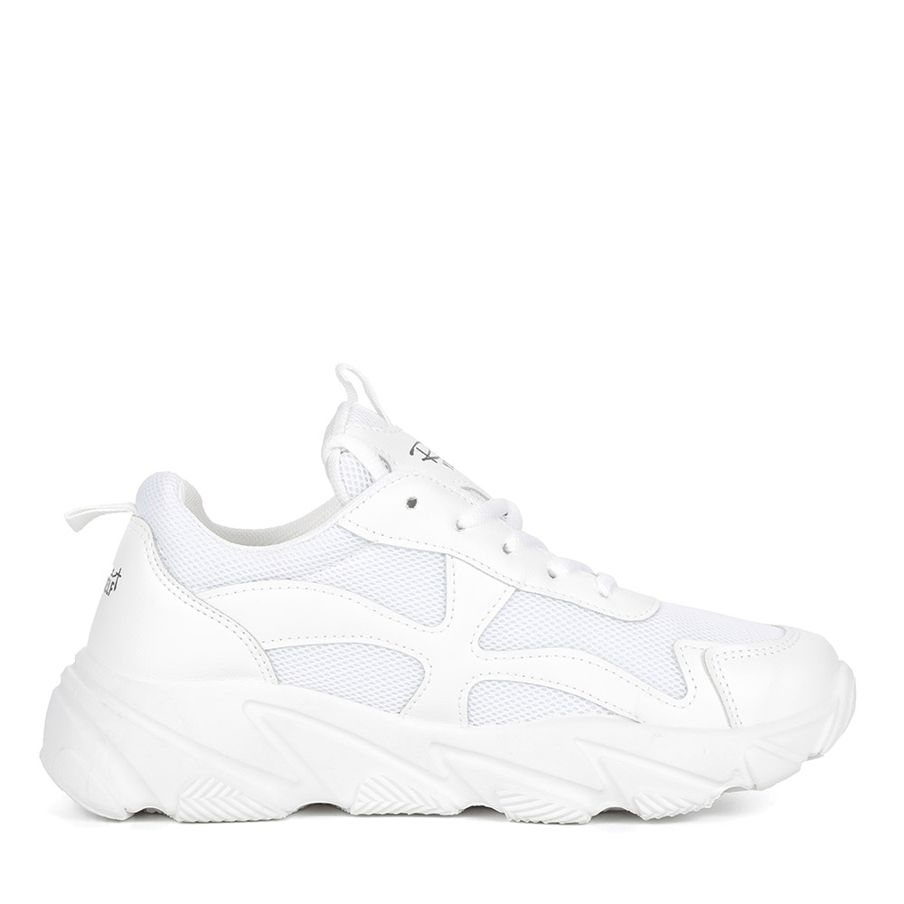 Белые кроссовки из текстиля Respect