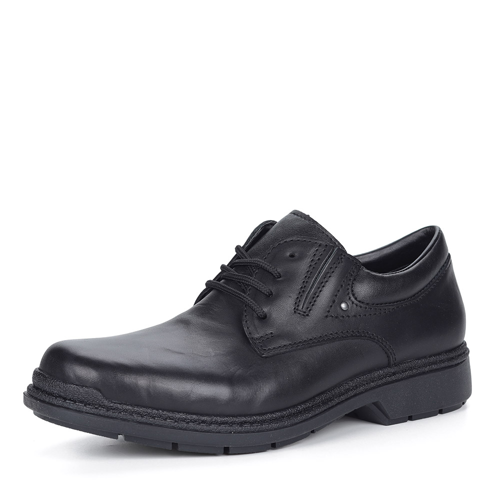 Черные полуботинки на утолщенной подошве Rieker