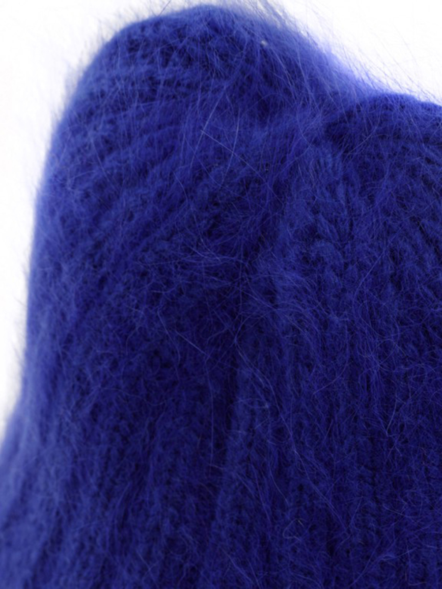 Шапка-бини женская синяя Respect