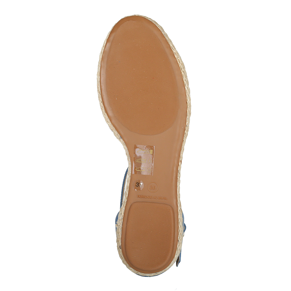 Голубые босоножки с цветочным принтом Respect