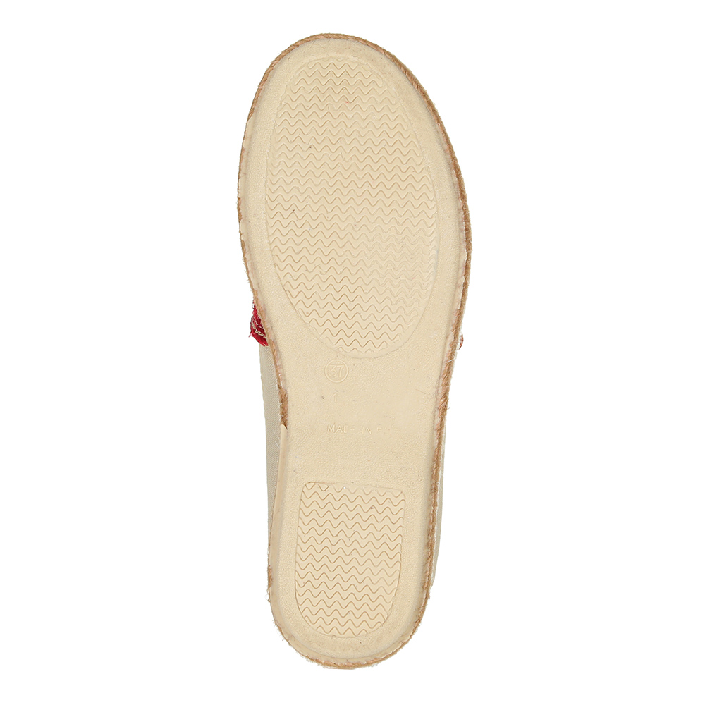 Эспадрильи с принтом в бежевом цвете Respect