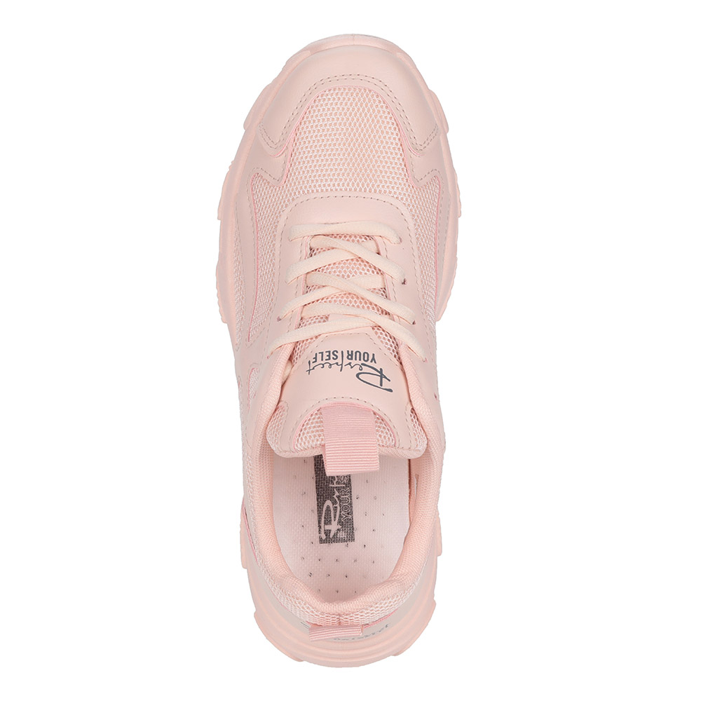 Розовые кроссовки из текстиля Respect