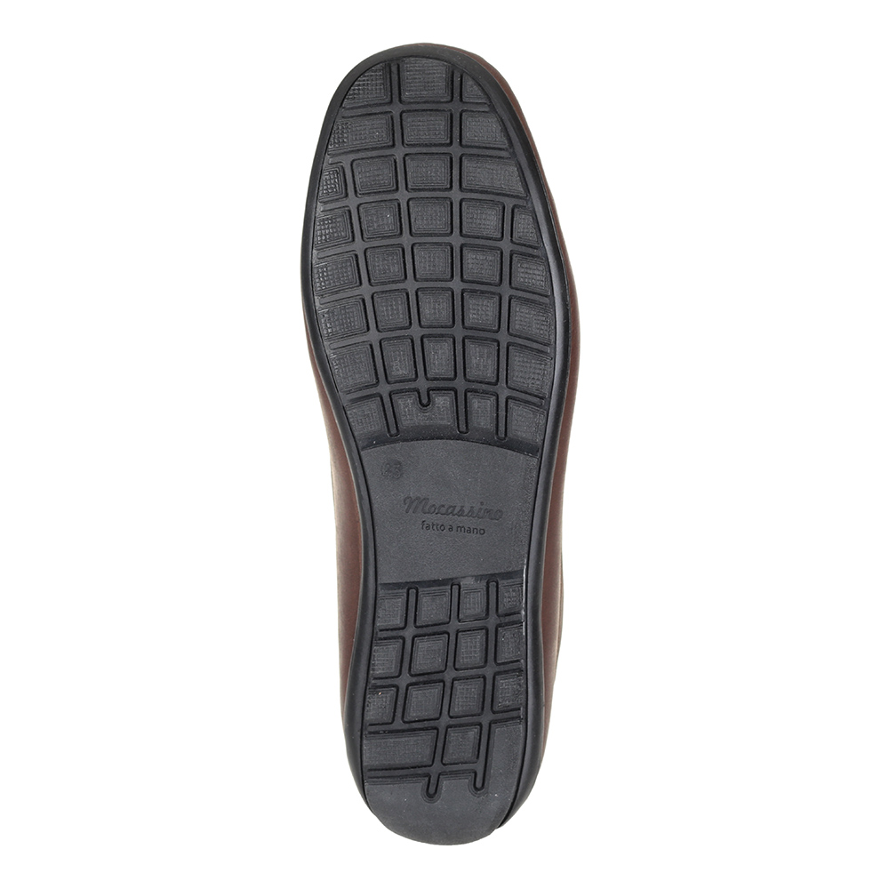 Кожаные мокасины в коричневом цвете Respect