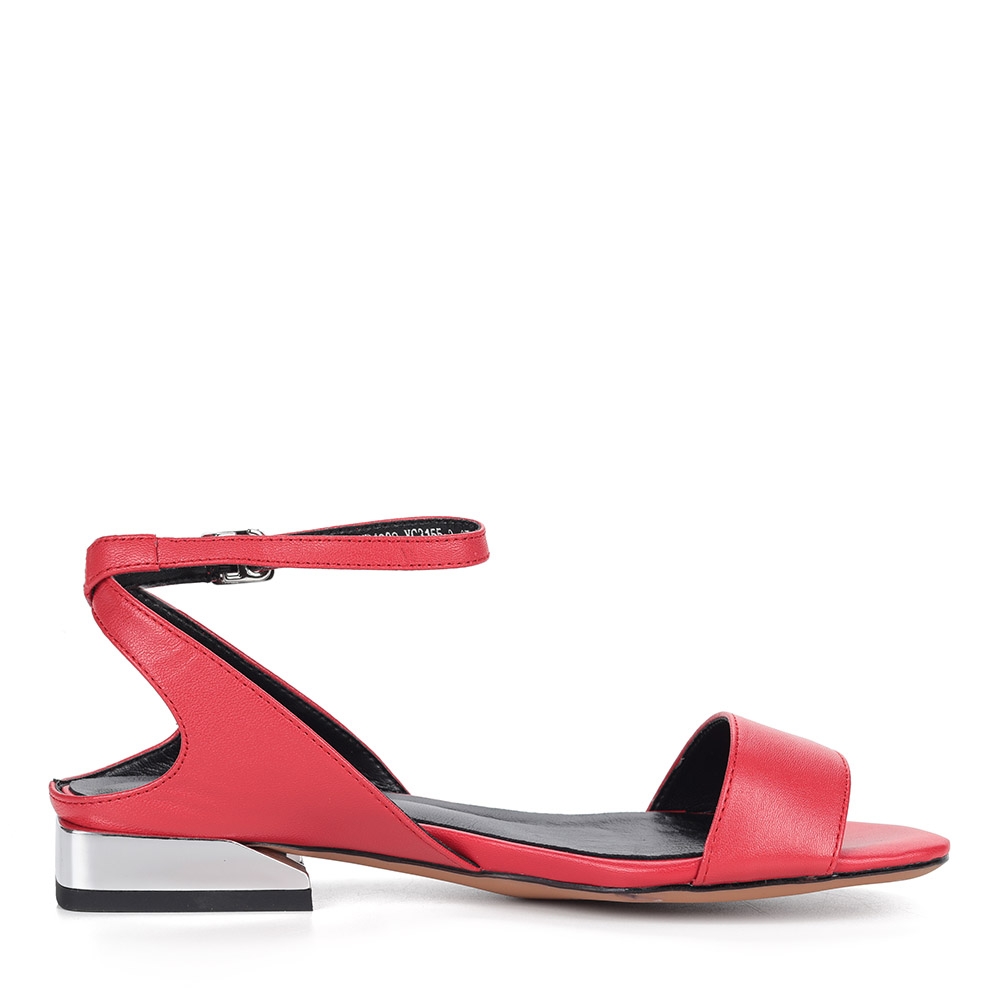 Красные сандалии из кожи Respect