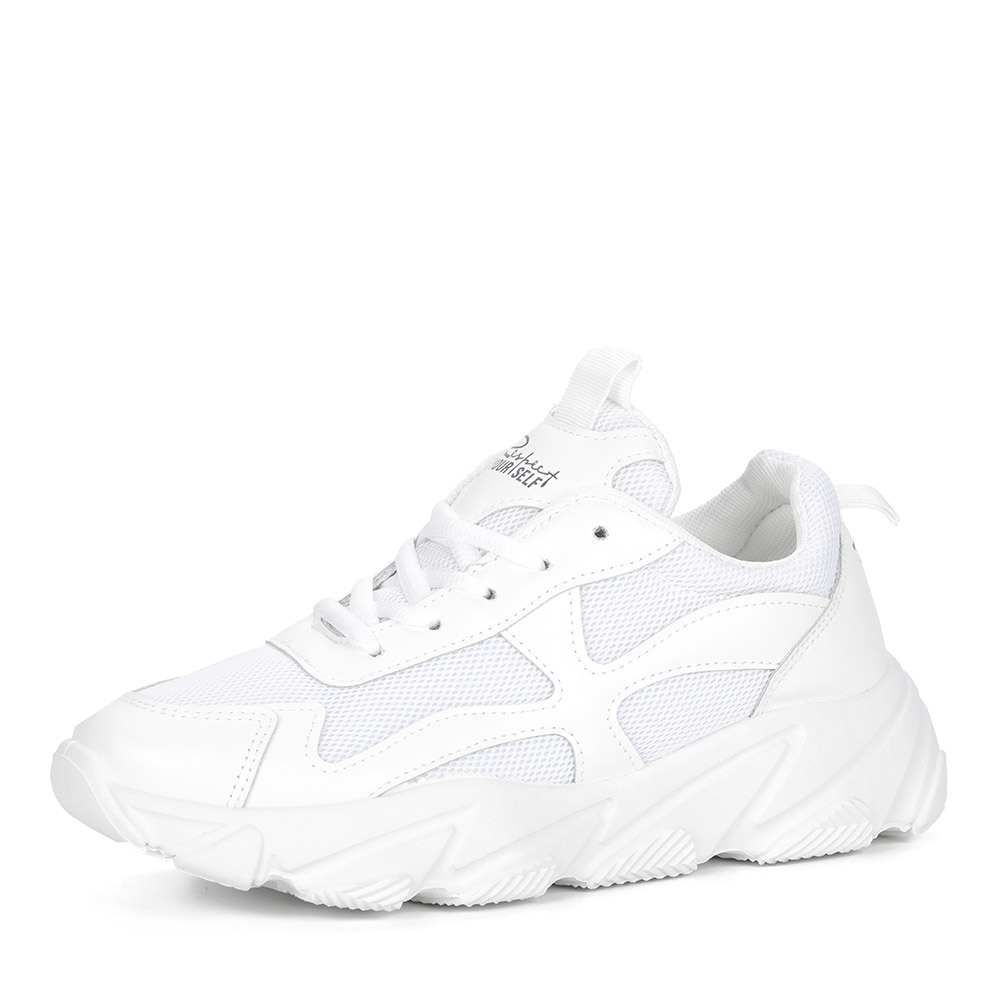 Белые кроссовки из текстиля Respect