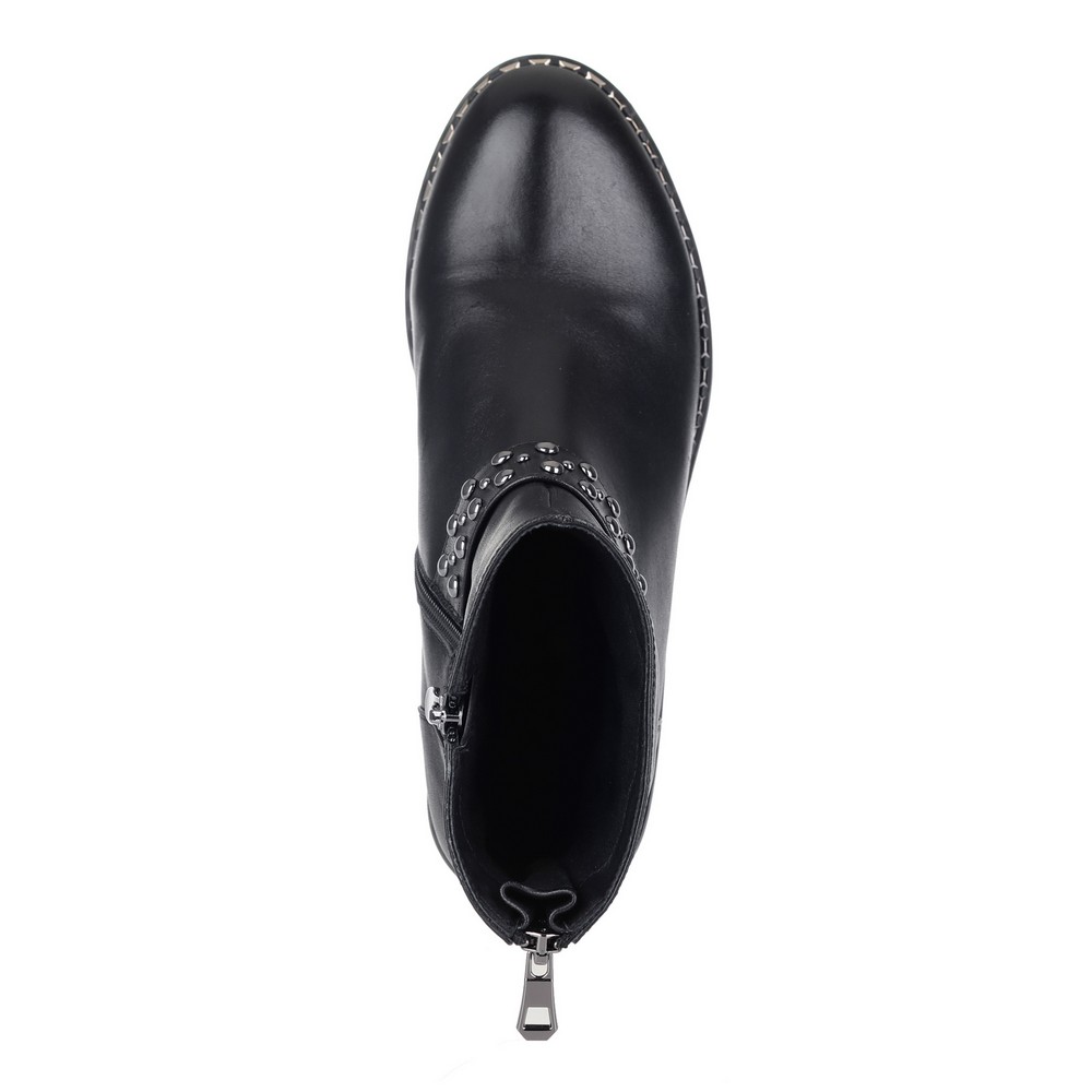 Высокие черные ботинки без шнуровки Respect