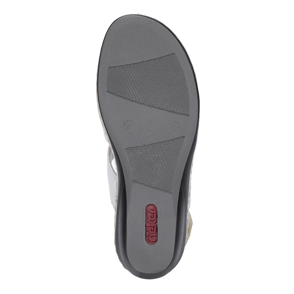 Кожаные босоножки с закрытым носом Rieker