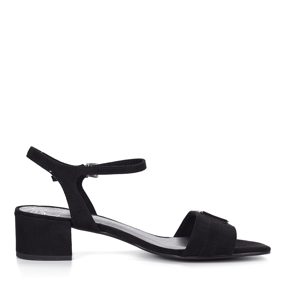 Черные босоножки из текстиля Marco Tozzi