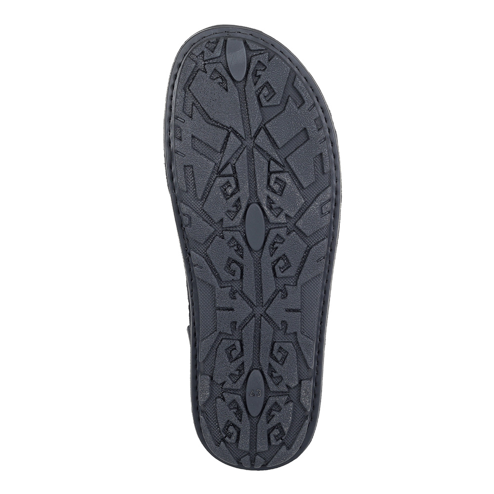 Черные кожаные сандалии Respect