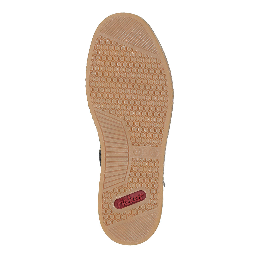 Зеленые комфортные ботинки на шерсти Rieker