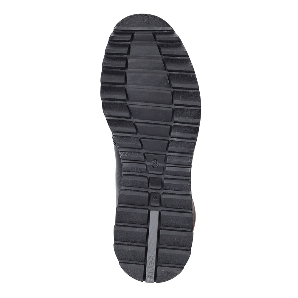 Черные ботинки из кожи на шнуровке Respect