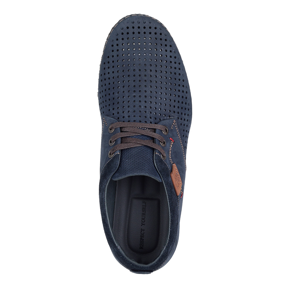 Комфортные синие полуботинки Respect