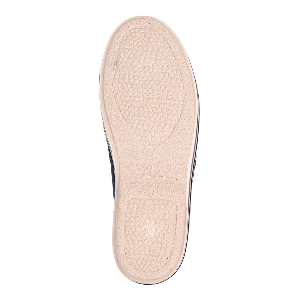 Синие слипоны на полосатой подошве Respect