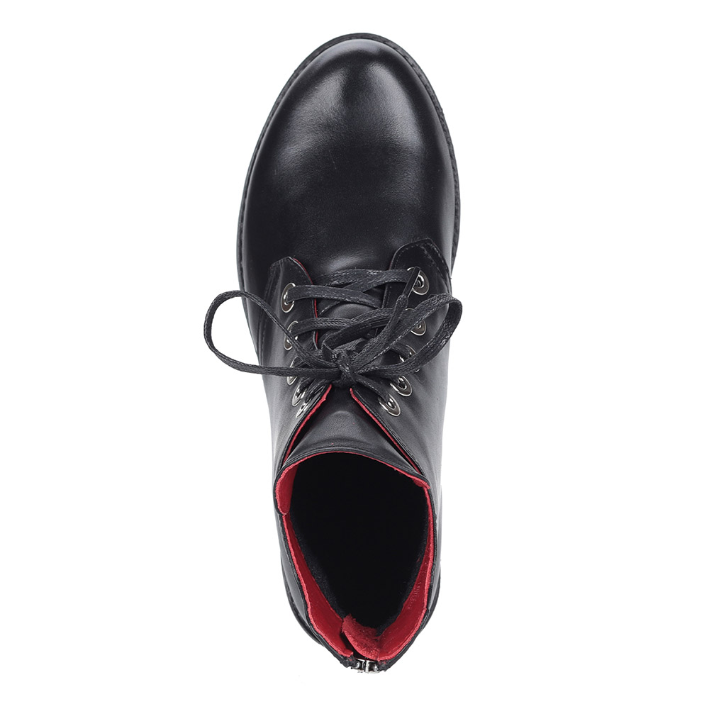 Черные ботинки из кожи Respect