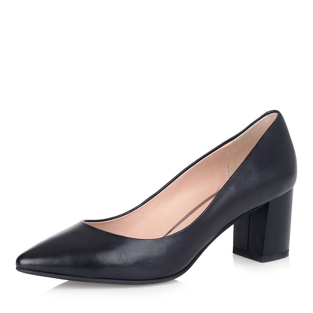 Черные лодочки из гладкой кожи Respect