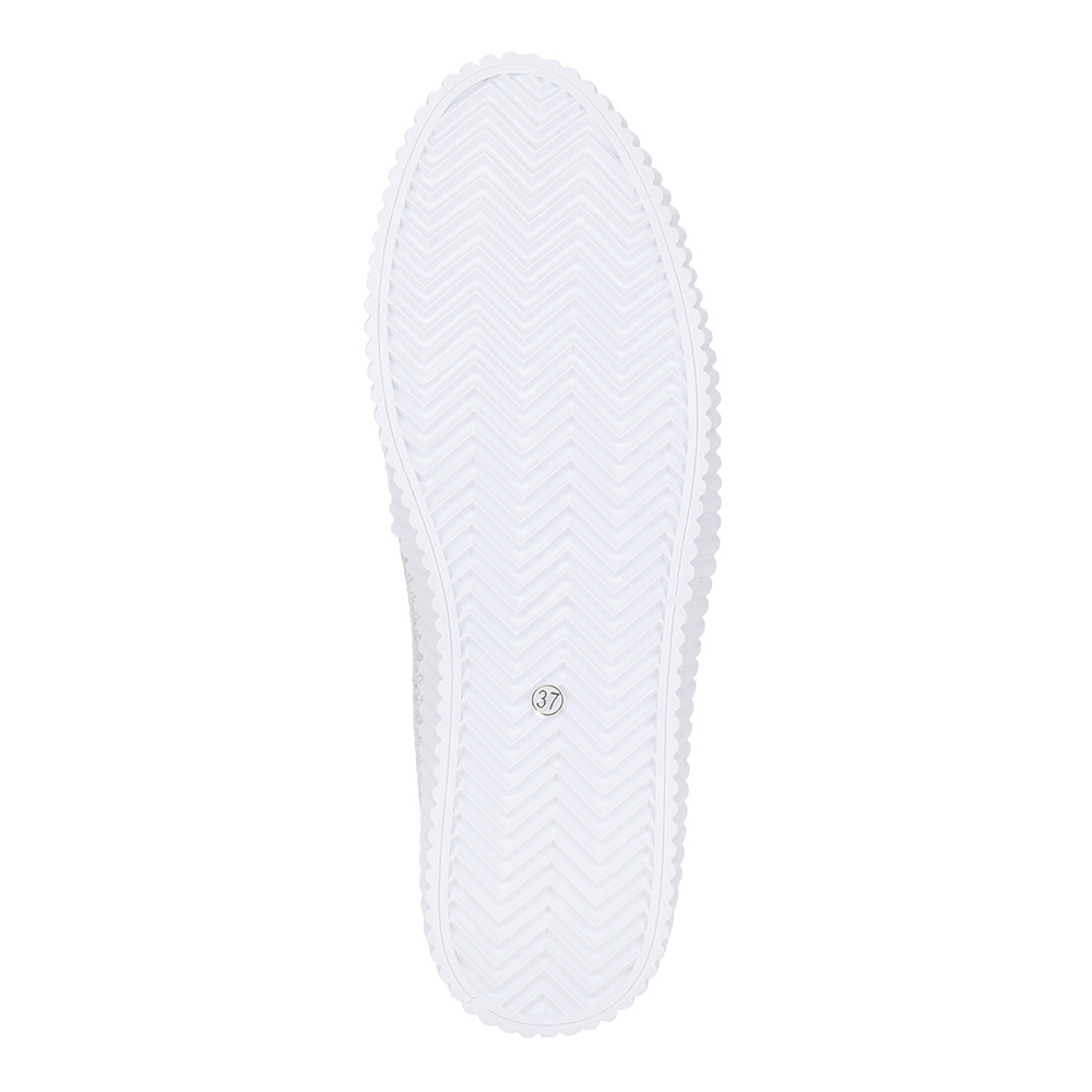 Серебристые кожаные слипоны Respect