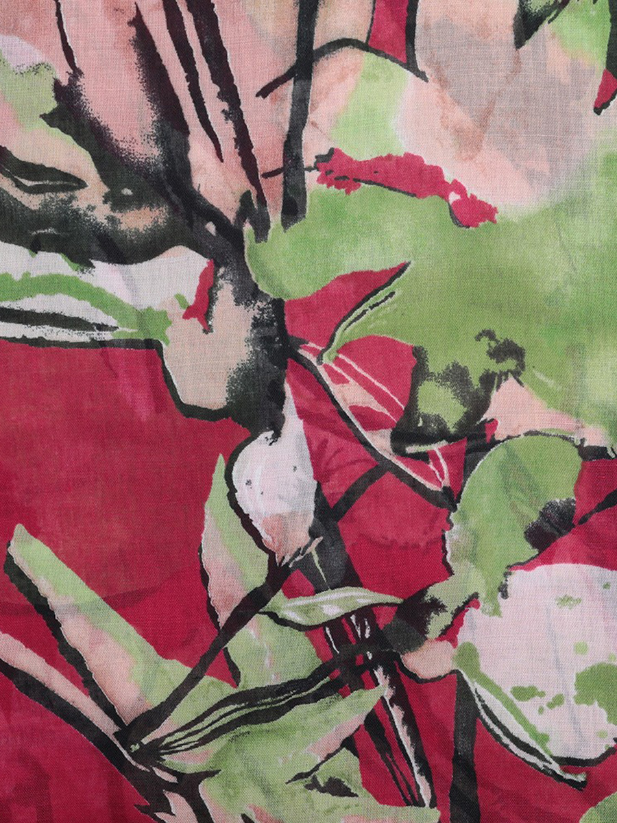 Женский палантин зеленый GOROSHEK для лета, вискоза Goroshek