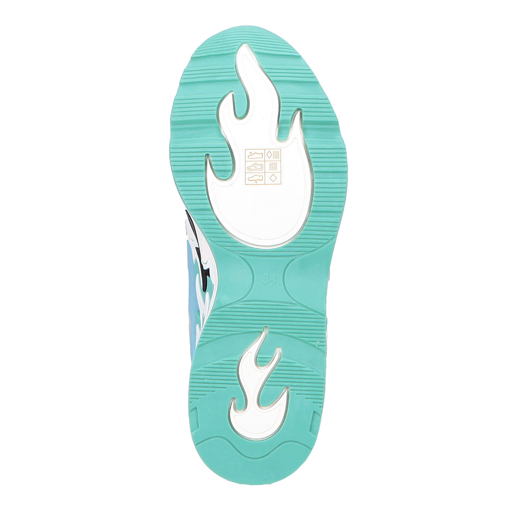 Голубые комбинированные кроссовки Respect