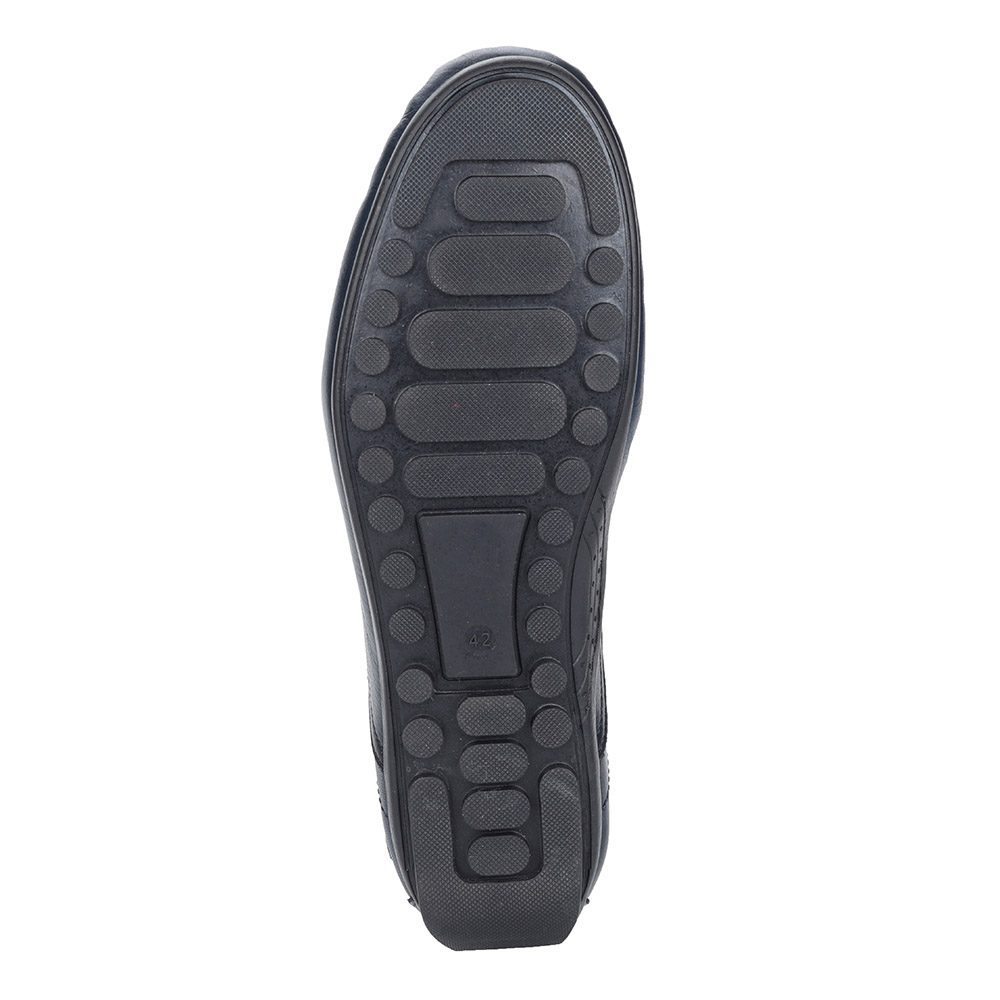 Синие мокасины из кожи Respect