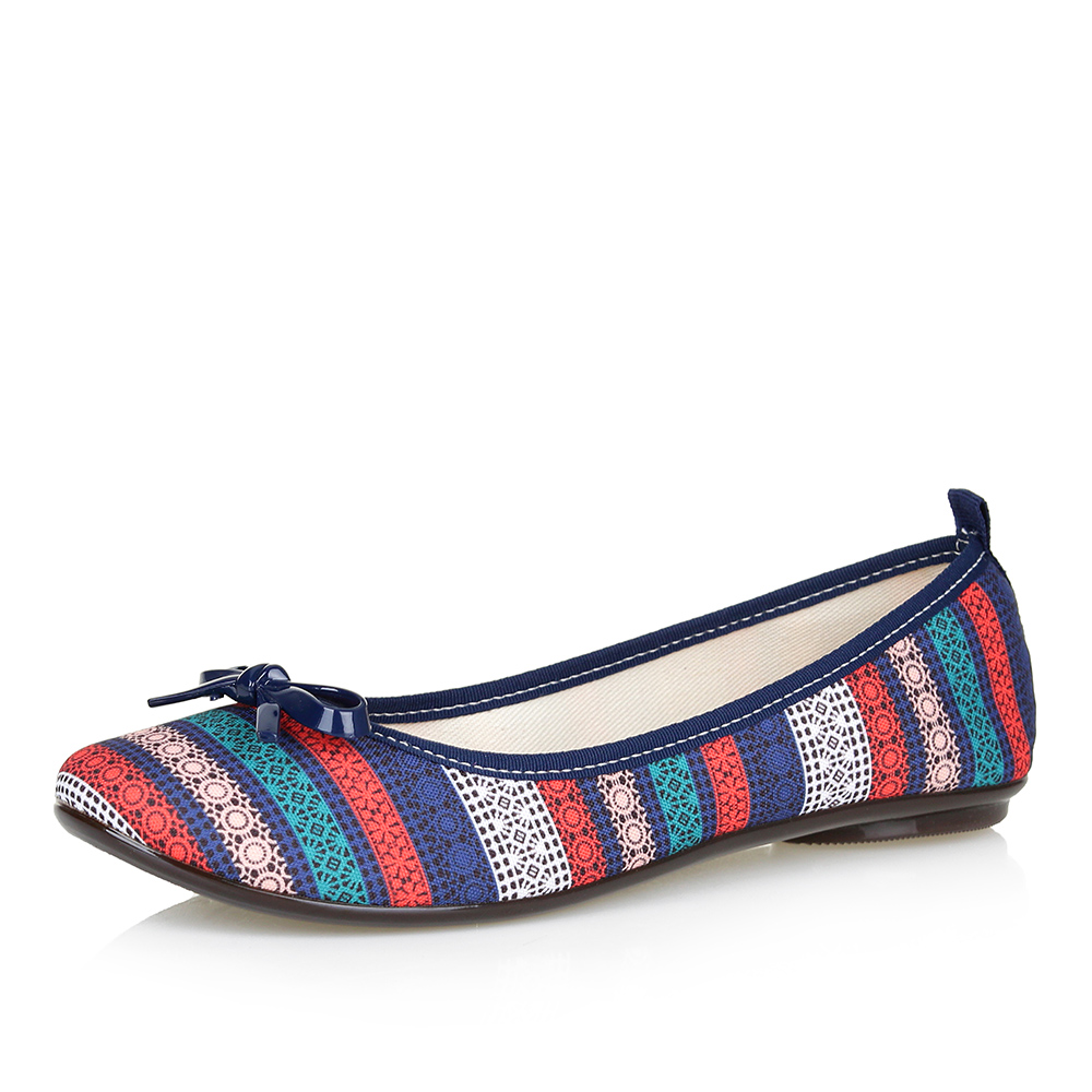 Балетки в разноцветную полоску Respect