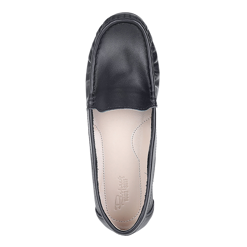 Черные мокасины из гладкой кожи Respect