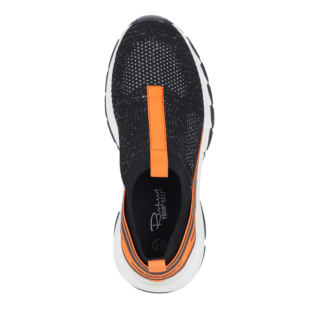 Черные кроссовки из текстиля Respect