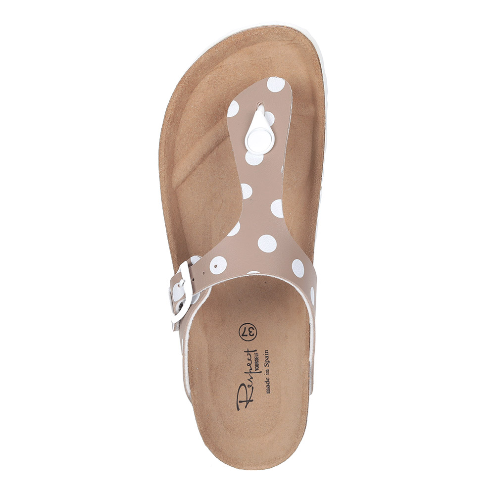 Комфортные сланцы с гороховым принтом Respect